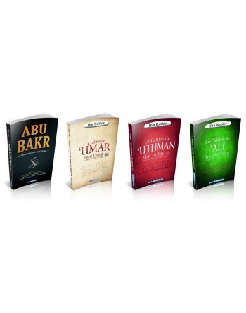 Pack 4 livres les Califes bien guidés de l'islam Abû Bakr. Omar. Ali et Uthmân que Dieu les agrée 