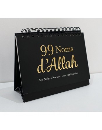 99 noms d’Allah Ses Nobles Noms et leur signification – Calendrier chevalet noir 