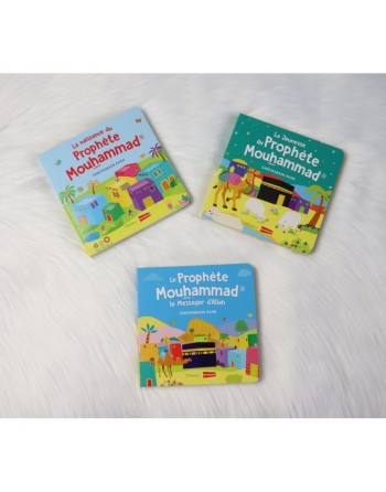 Pack 3 livres avec pages cartonnées Le Prophète Mouhammad (SAW) 