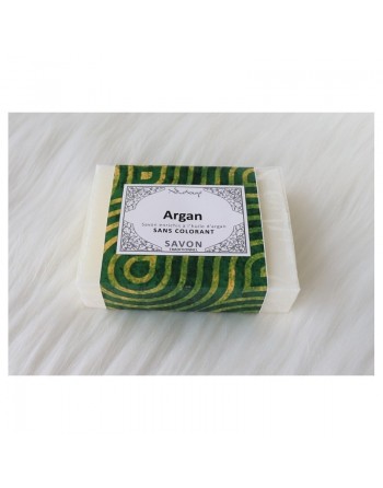 Savon enrichi à l'huile d'argan sans colorant 