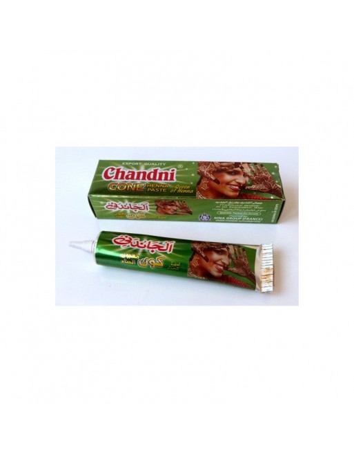 Tube de henné - Chandni Cone Henna Paste (Henna naturelle de couleur naturelle) Tube de henné - Chandni Cone Henna Paste (Henna naturelle de couleur naturelle)