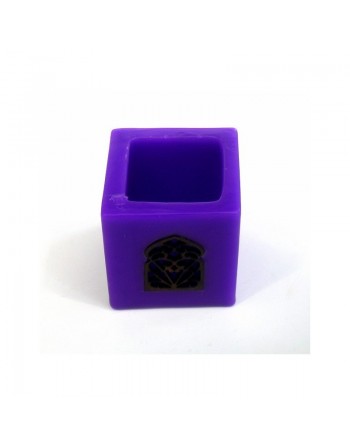 Petit Photophore décoratif marocain de couleur violet 