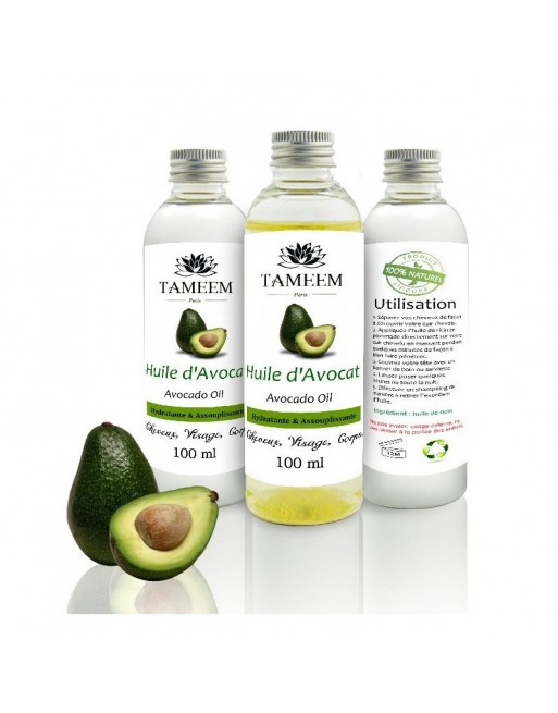 Huile d'Avocat - Hydratante et assouplissante (100ml) 