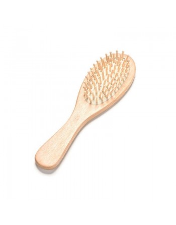 Brosse à cheveux en bois anti-statique - Effet Massage Spa 