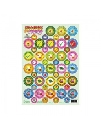 Pack de 104 autocollants de récompense et d'encouragement "Maison 1+2" (Encourage Junior) 