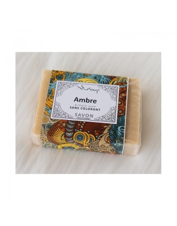 Savon ambre & argile jaune sans colorant (traditionnel) 
