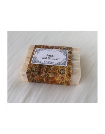 Savon Miel - Pétales et feuilles de rosier (sans colorant) 