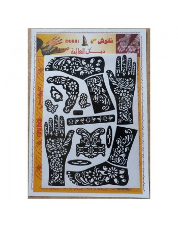 Motifs pour tatouage au henné pour mains et pieds 