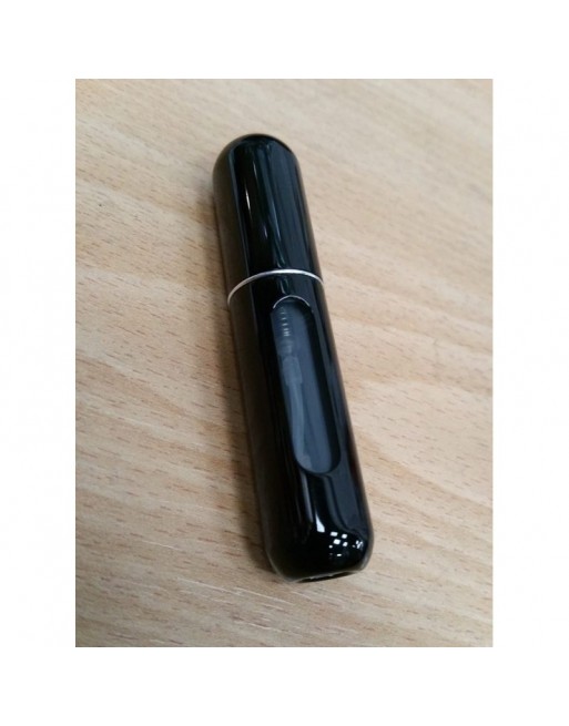 Mini-atomiseur de parfum pour Voyage - Bouteille vaporisateur vide en aluminium - Noir 