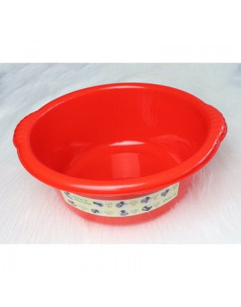 Récipient pédagogique pour faire l'ablution (woudou) avec illustration des différentes étapes - Couleur Rouge 