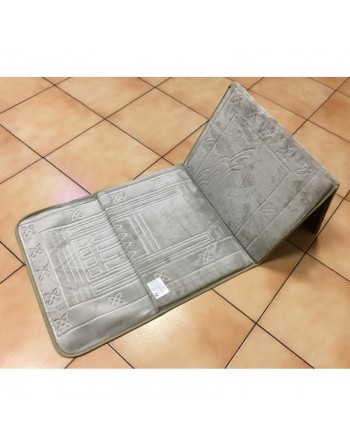 Tapis de prière pliable ultra confortable avec adossoir intégré (dossier - chaise - support pour le dos pour s'adosser)... 