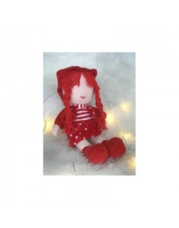 Peluche Samira - Grande poupée pour fillettes (Doudou sans les yeux - 40 cm) 