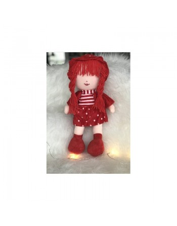 Peluche Samira - Grande poupée pour fillettes (Doudou sans les yeux - 40 cm) 
