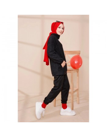 Sweat à capuche pour femme - Couleur noir 