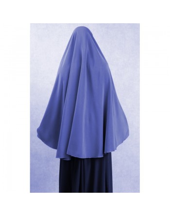 Grande cape ample - Hidjab long de prière pour femme - Couleur Bleu 