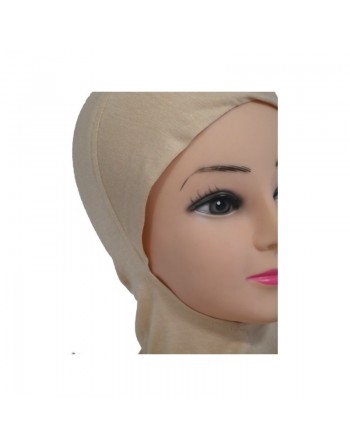 Hijab cagoule une pièce couleur beige 