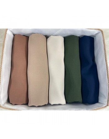 Hijab Soie de Médine - Grand foulard carré de 1,40 mètres (Plusieurs couleurs disponibles) 