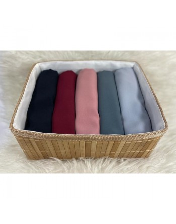 Hijab Soie de Médine - Grand foulard carré de 1,40 mètres (Plusieurs couleurs disponibles) 