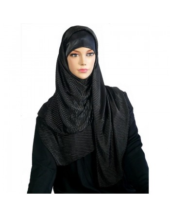 Châle/Hijab plissé très doux satiné (plusieurs couleurs disponibles) 
