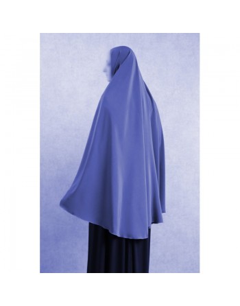 Grande cape ample - Hidjab long de prière pour femme - Couleur Bleu 