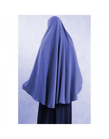 Grande cape ample - Hidjab long de prière pour femme - Couleur Bleu 