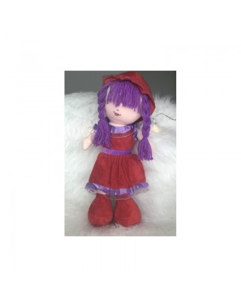 Peluche Kawtar - Grande poupée pour fillettes (Doudou sans les yeux - 40 cm) 
