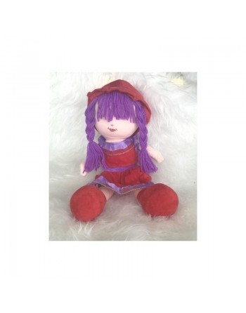 Peluche Kawtar - Grande poupée pour fillettes (Doudou sans les yeux - 40 cm) 