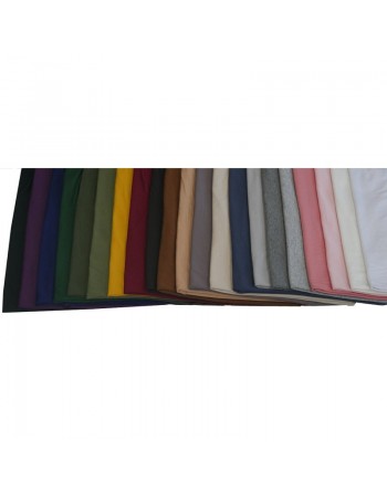 Grand hijab-châle (longueur 1m50) de couleur unie (plusieurs couleurs disponibles) 