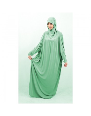 Jilbab ample une pièce - Marque Best Ummah (Boutique Jilbeb femme musulmane) - Couleur Vert menthe intense 