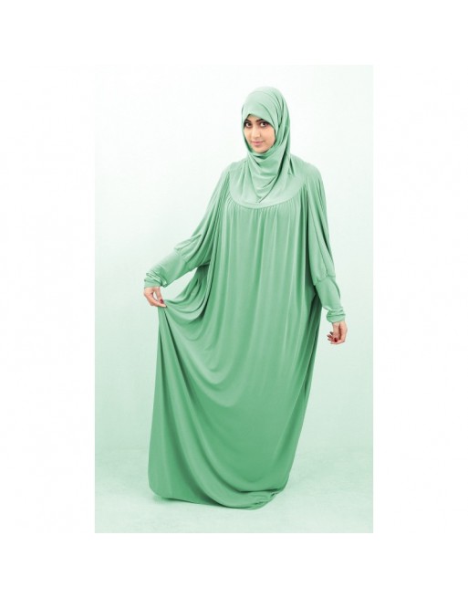 Jilbab ample une pièce - Marque Best Ummah (Boutique Jilbeb femme musulmane) - Couleur Vert menthe intense Jilbab ample une pièce - Marque Best Ummah (Boutique Jilbeb femme musulmane) - Couleur Vert menthe intense