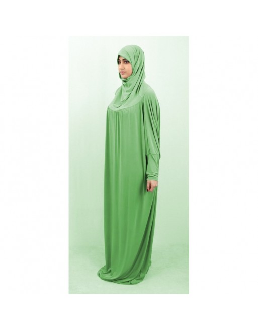 Jilbab ample une pièce - Marque Best Ummah (Boutique Jilbeb femme musulmane) - Couleur Vert avocat Jilbab ample une pièce - Marque Best Ummah (Boutique Jilbeb femme musulmane) - Couleur Vert avocat