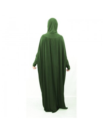 Jilbab ample une pièce - Marque Best Ummah (Boutique Jilbeb femme musulmane) - Couleur Vert foncé 