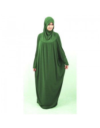 Jilbab ample une pièce - Marque Best Ummah (Boutique Jilbeb femme musulmane) - Couleur Vert gazon 