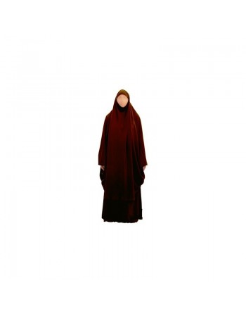 Djilbab marron (Taille XL) 