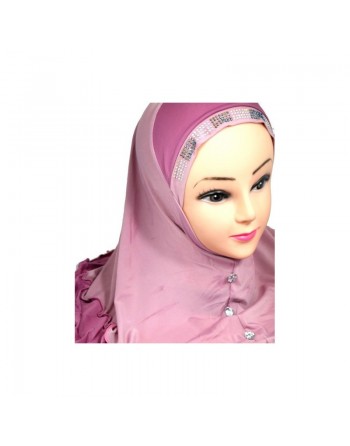 Hijab orné de strass et diamants - Plusieurs couleurs disponibles 