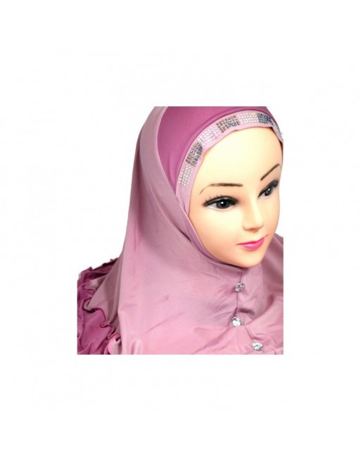 Hijab orné de strass et diamants - Plusieurs couleurs disponibles Hijab orné de strass et diamants - Plusieurs couleurs disponibles
