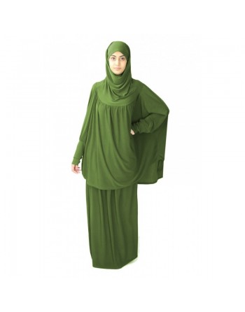 Jilbab Sport ample deux pièces (Cape + Jupe) pour femme - Marque Best Ummah - Couleur avocat 