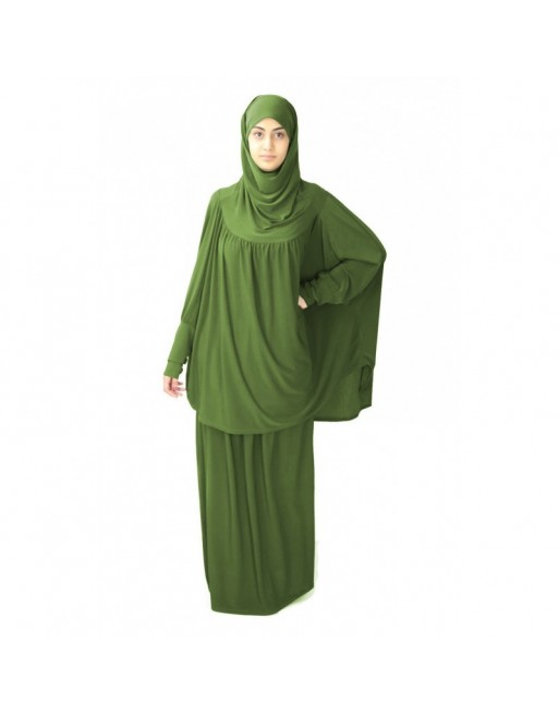 Jilbab Sport ample deux pièces (Cape + Jupe) pour femme - Marque Best Ummah - Couleur avocat Jilbab Sport ample deux pièces (Cape + Jupe) pour femme - Marque Best Ummah - Couleur avocat