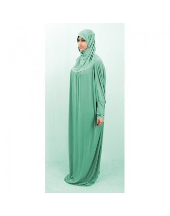 Jilbab ample une pièce - Marque Best Ummah (Boutique Jilbeb femme musulmane) - Couleur Vert menthe intense 