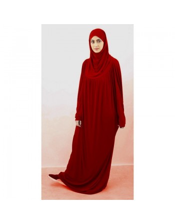 Jilbab ample une pièce - Marque Best Ummah (Boutique Jilbeb femme musulmane) - Couleur Rouge 