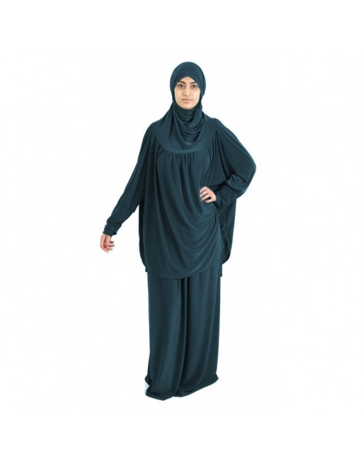 Jilbab Sport ample deux pièces (Cape + Jupe) pour femme - Marque Best Ummah - Couleur bleu marine Jilbab Sport ample deux pièces (Cape + Jupe) pour femme - Marque Best Ummah - Couleur bleu marine