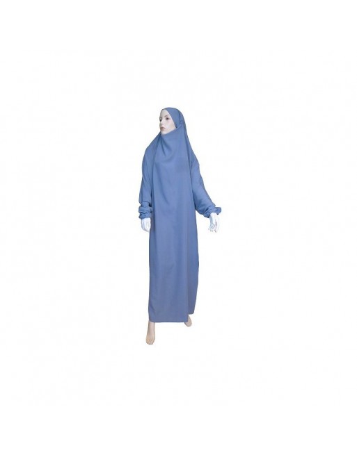 Jilbab Al-Haramayn une (1) pièce - Couleur Gris foncé Jilbab Al-Haramayn une (1) pièce - Couleur Gris foncé