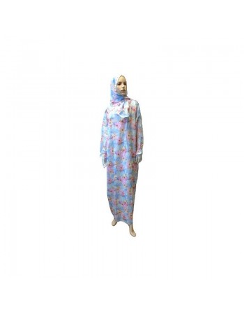 Ensemble de prière une pièce en tissu décoré de motif en fleurs pour femme 