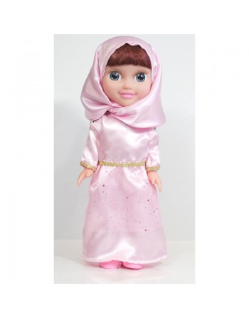 Poupée musulmane "Chifa" parlante (version de luxe) - Vêtement rose 