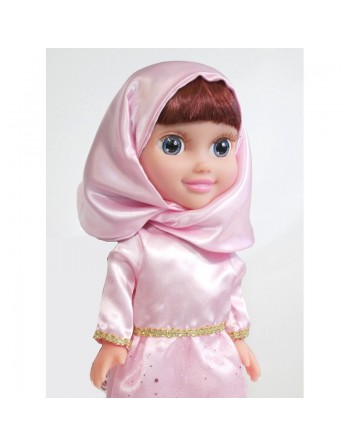 Poupée musulmane "Chifa" parlante (version de luxe) - Vêtement rose 
