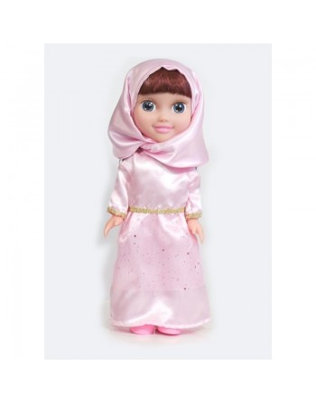 Poupée musulmane "Chifa" parlante (version de luxe) - Vêtement rose 