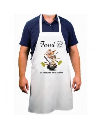 Tablier de cuisine personnalisable à votre choix (pour femme ou homme) - Master Chef Cuisinier 