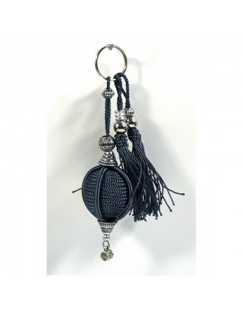 Décoration / Porte-clés artisanal fabriqué à la main en sabra - Gris 
