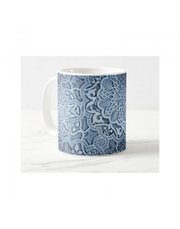 Mug arabesques bleu (décoration orientale des 1001 nuits) 