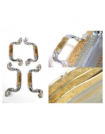 Ensemble de trois plateaux carrés de qualité supérieure assortis de taille différente 